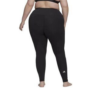 Adidas Womens Plus Size 3x Yoga Essentials 7/8 Length High Rise Black HE6735